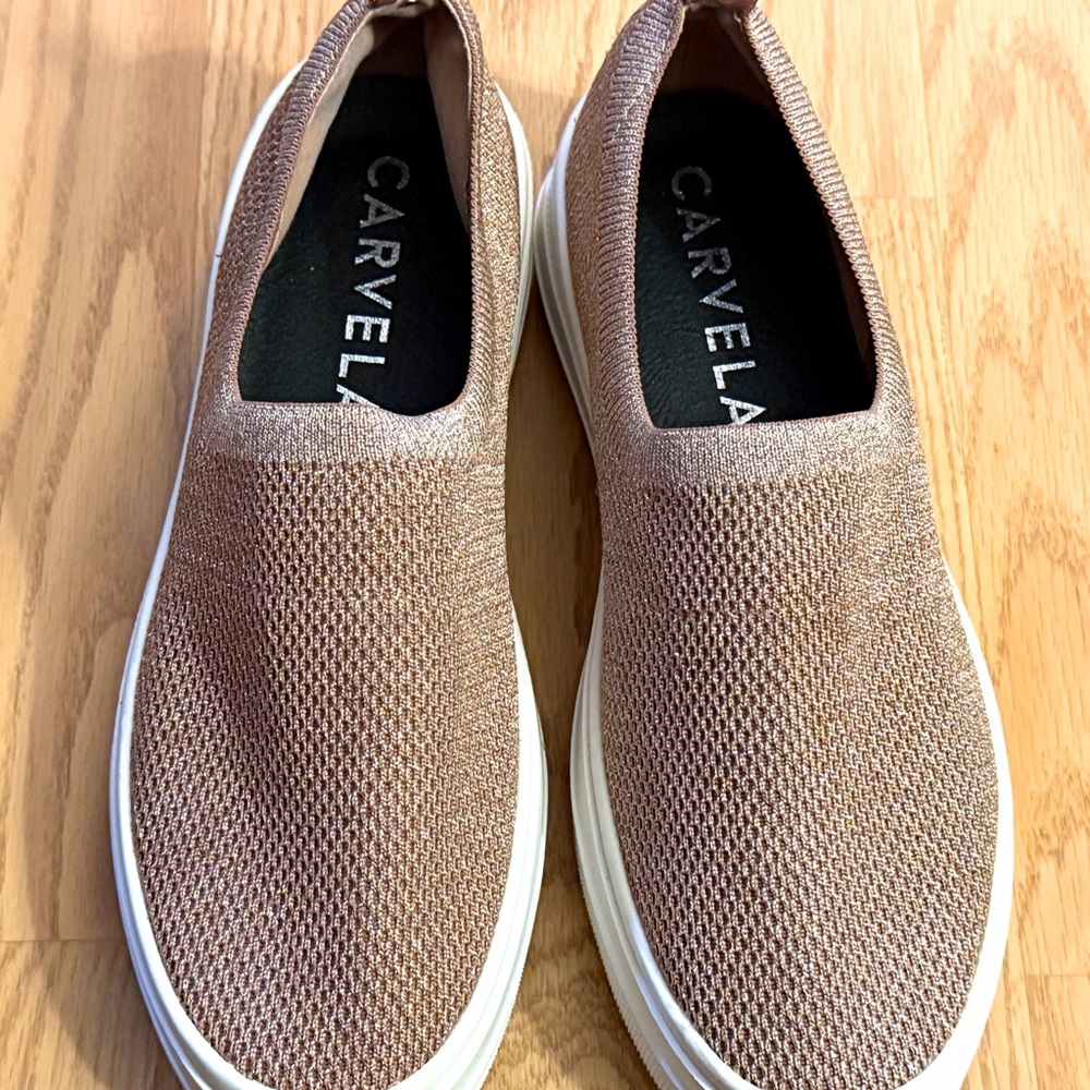 Carvela Pink Stretch Slip-On Sneakers - Picture 4 of 10